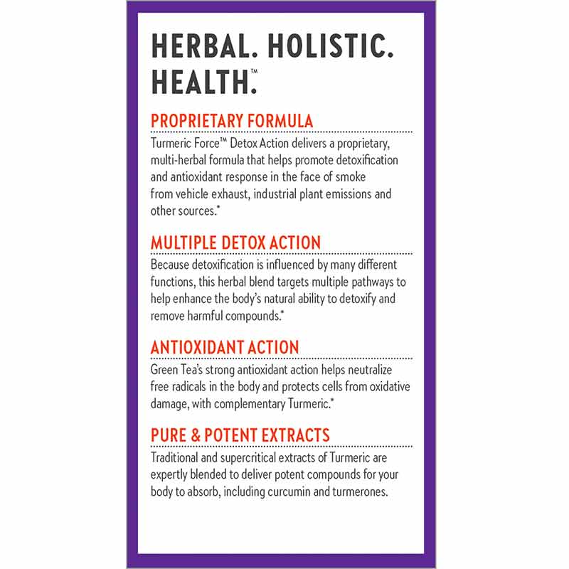 Turmeric Force Detox Action, 60 Veg Capsules, by New Chapter, image #4