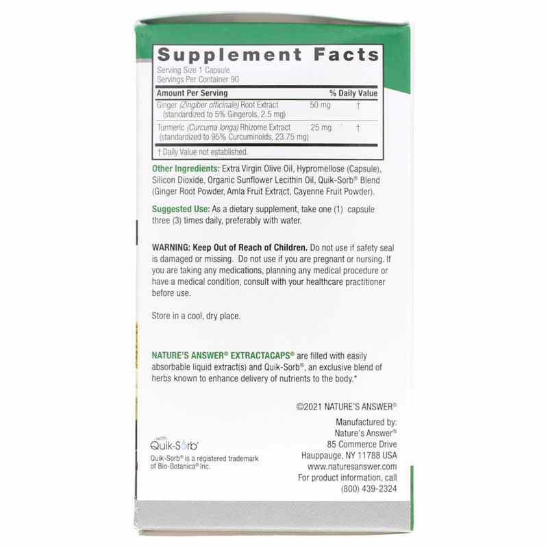 Turmeric & Ginger, by Natures Answer, image #2