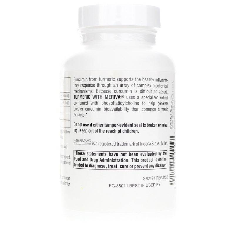 Turmeric with Meriva 500 Mg, 120 Capsules, by Source Naturals, image #3