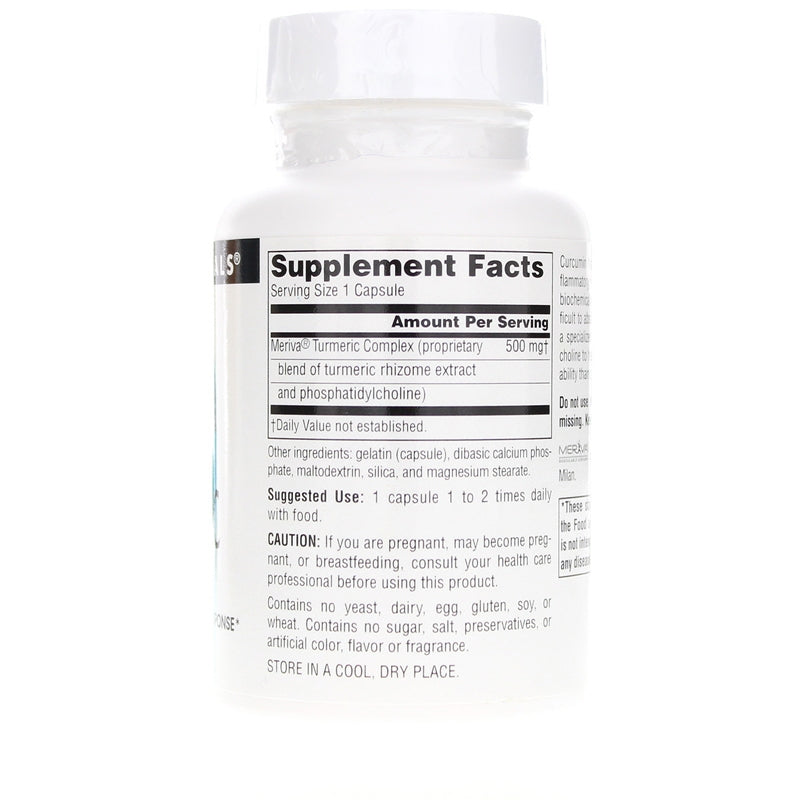 Turmeric with Meriva 500 Mg, 60 Capsules, by Source Naturals, image #2