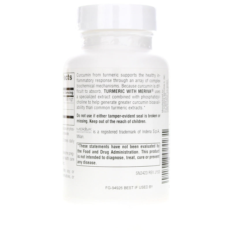 Turmeric with Meriva 500 Mg, 60 Capsules, by Source Naturals, image #3
