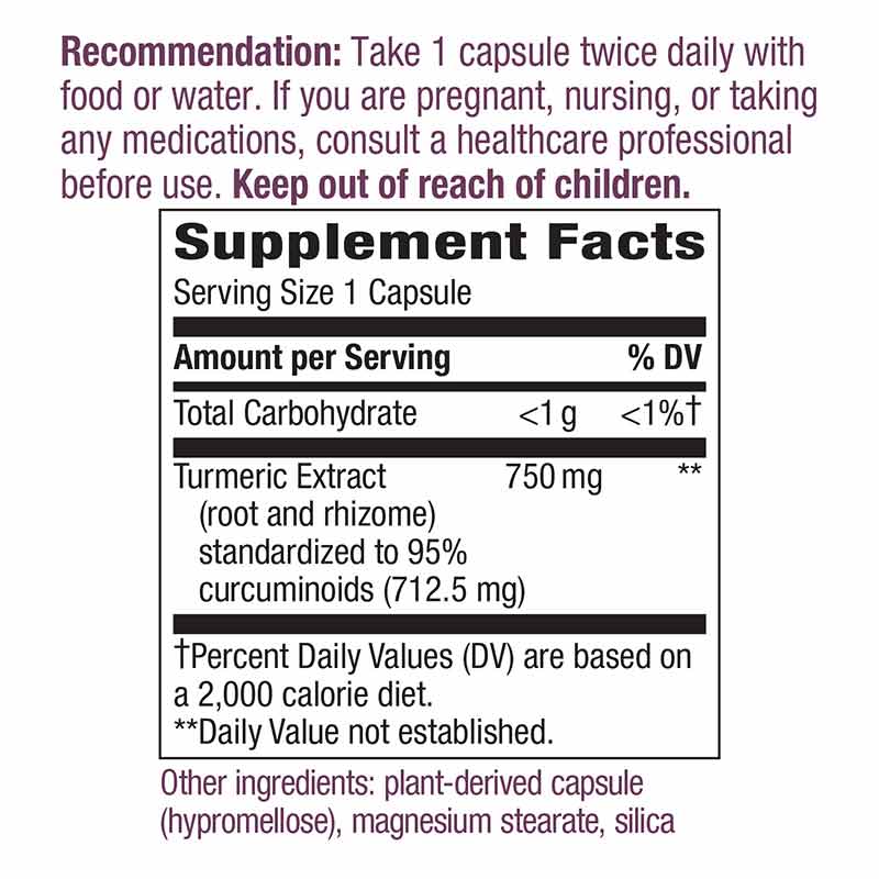 Turmeric Premium Extract 750 Mg, by Natures Way, image #2