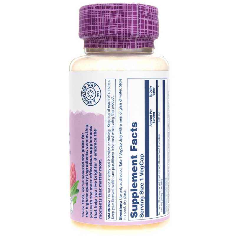 Turmeric Root Extract, 30 Veg Capsules, by Solaray, image #2