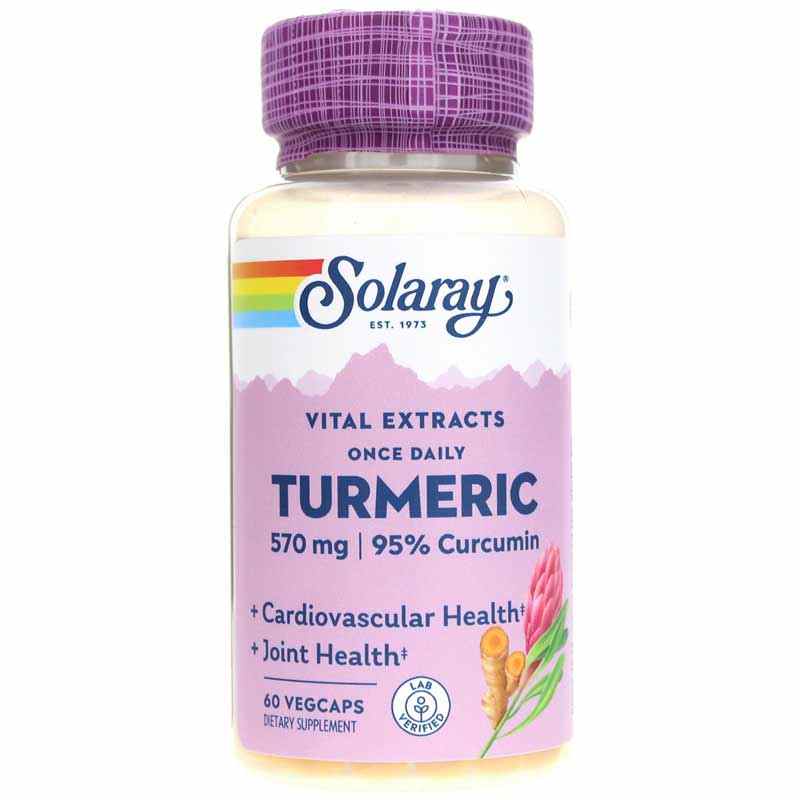 Turmeric Root Extract, 60 Veg Capsules, by Solaray