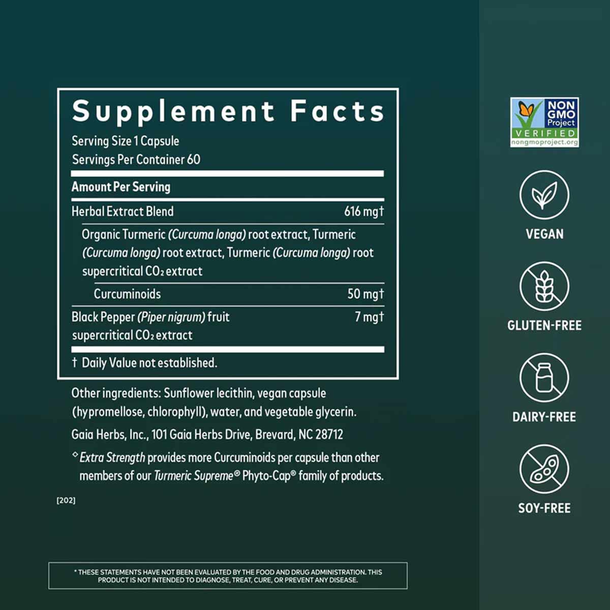 Turmeric Supreme Extra Strength, by Gaia Herbs