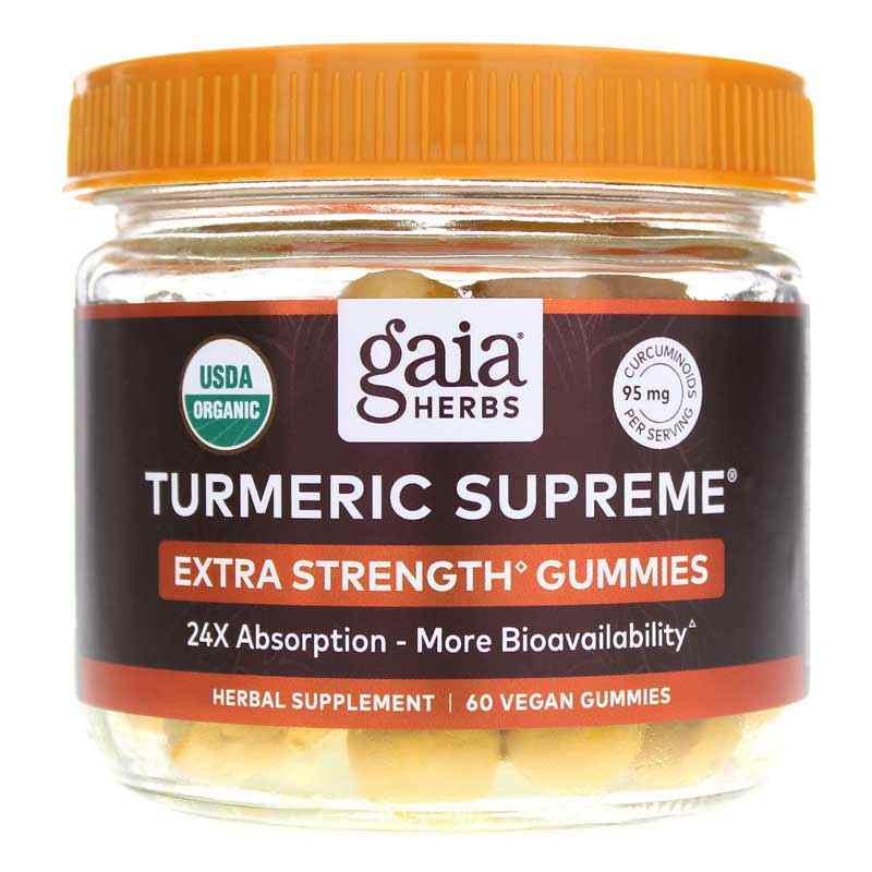 Turmeric Supreme Extra Strength Gummies, 60 Gummies, by Gaia Herbs