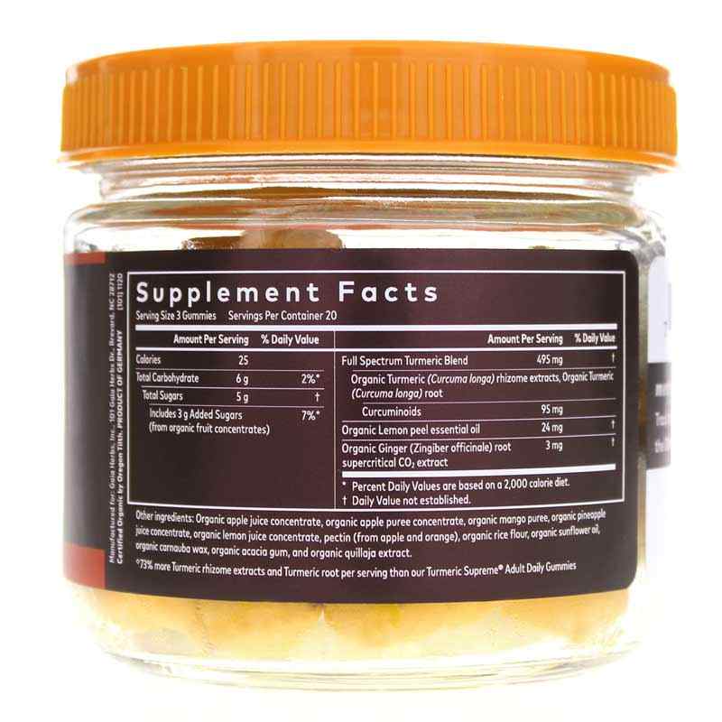 Turmeric Supreme Extra Strength Gummies, 60 Gummies, by Gaia Herbs, image #2