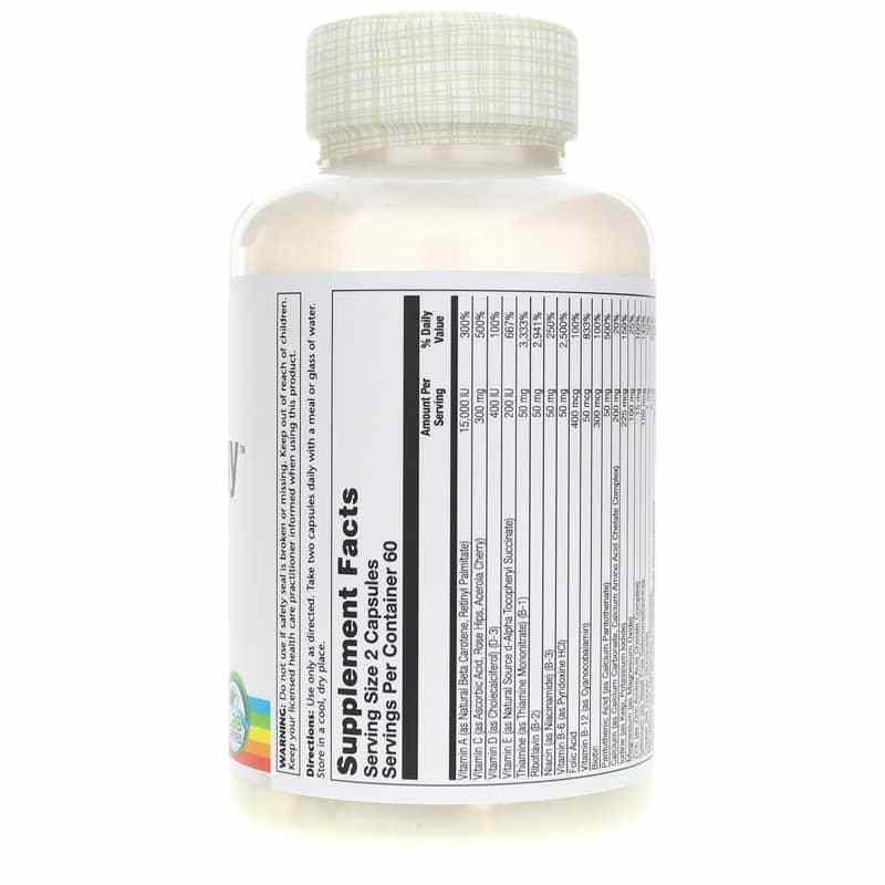 Twice Daily Multi-Vita-Min Iron-Free, 120 Capsules, by Solaray, image #2