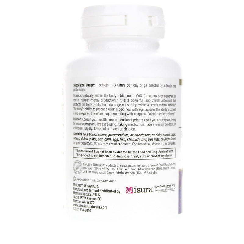 Ubiquinol CoQ10 100 Mg, by Bioclinic Naturals, image #3