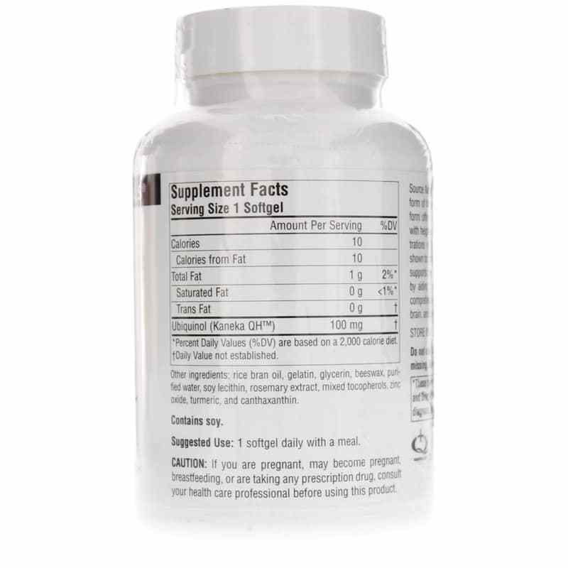 Ubiquinol CoQH 100 Mg, 60 Softgels, by Source Naturals, image #2