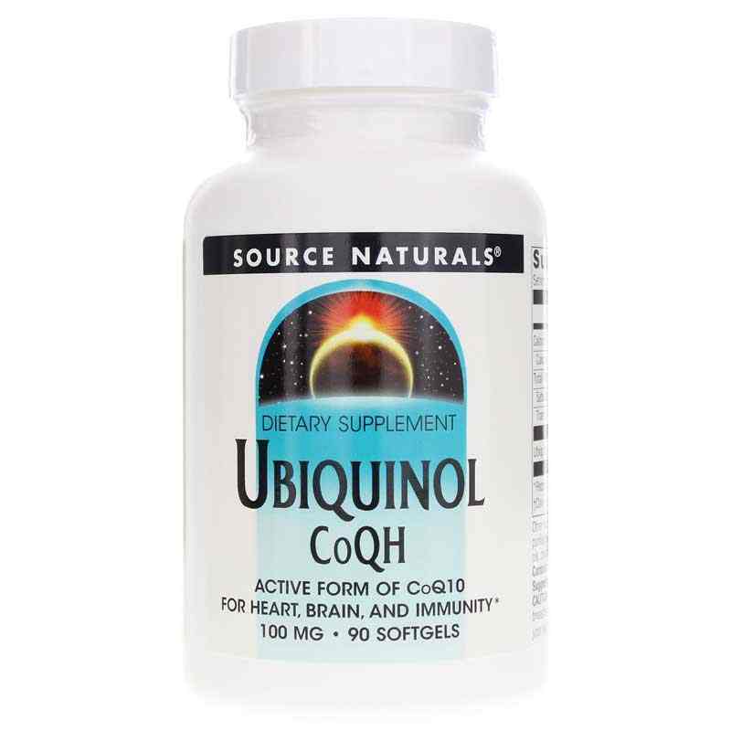 Ubiquinol CoQH 100 Mg, by Source Naturals