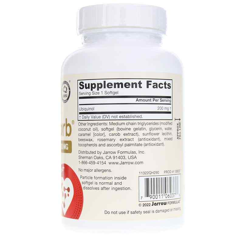 Ubiquinol QH Absorb 200 Mg, 90 Softgels, by Jarrow Formulas, image #2