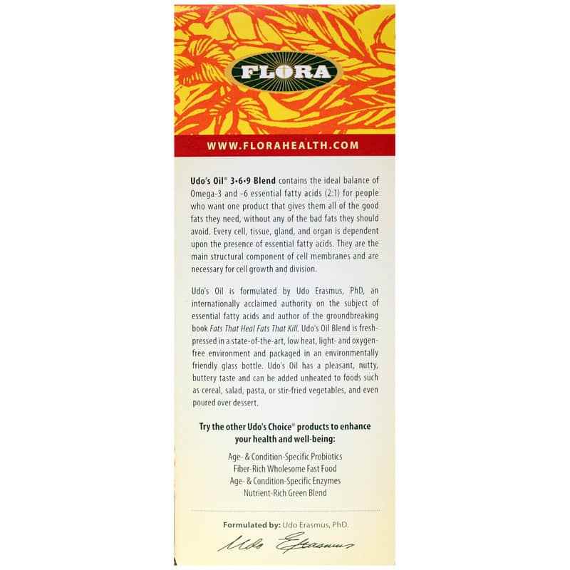 Udo's Oil 3-6-9 Blend, 17 Oz, by Flora, image #3