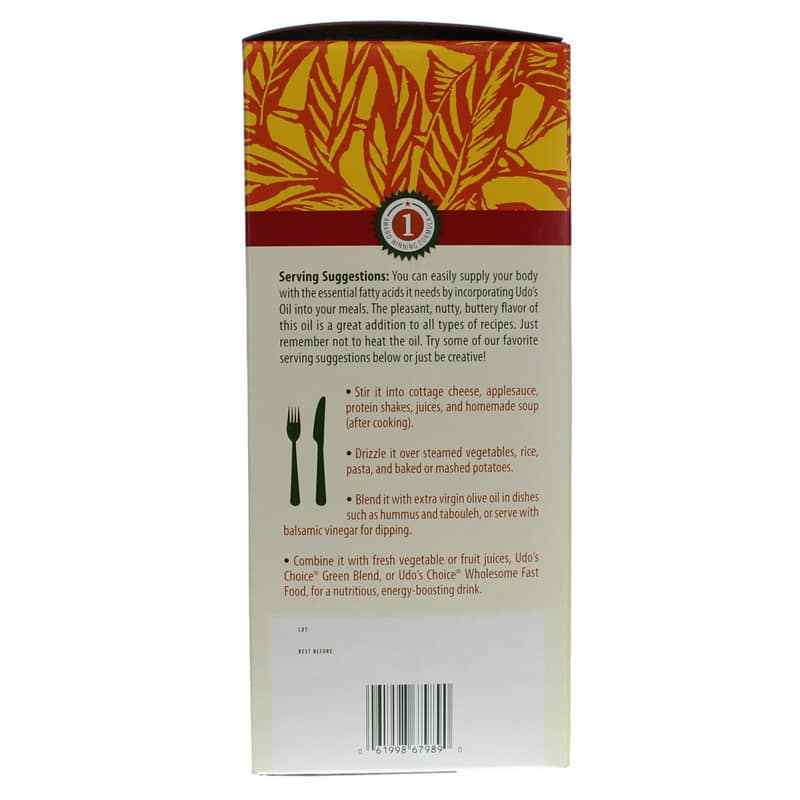 Udo's Oil 3-6-9 Blend, 32 Oz, by Flora, image #3