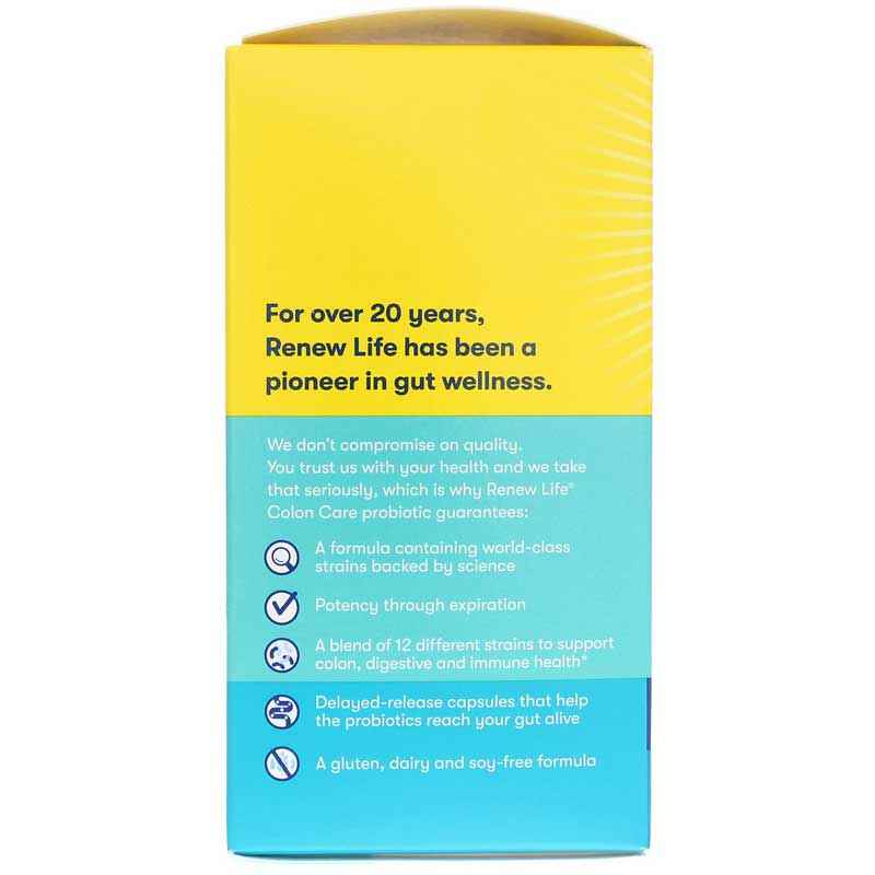 Ultimate Flora Probiotic 80 Billion Colon Care Formula, 60 Veg Capsules, by Renew Life, image #4