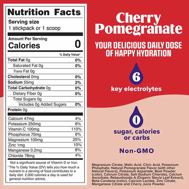 Ultima Replenisher Electrolyte Drink Mix, Cherry Pomegranate, 90 Servings, by Ultima Health Products, image #3