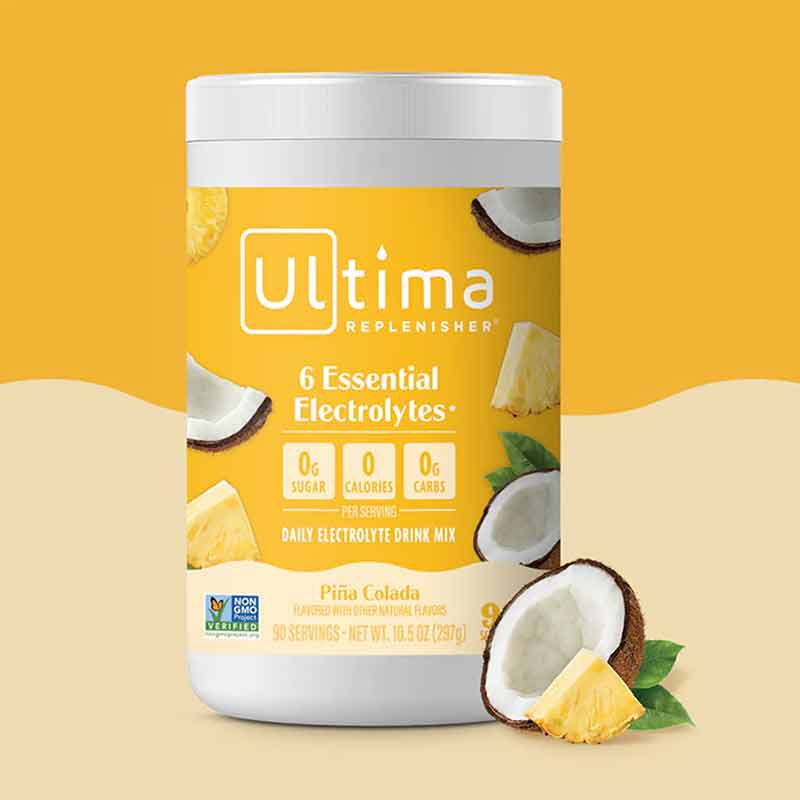 Ultima Replenisher Electrolyte Drink Mix, Coconut Pina Colada, 90 Servings, by Ultima Health Products