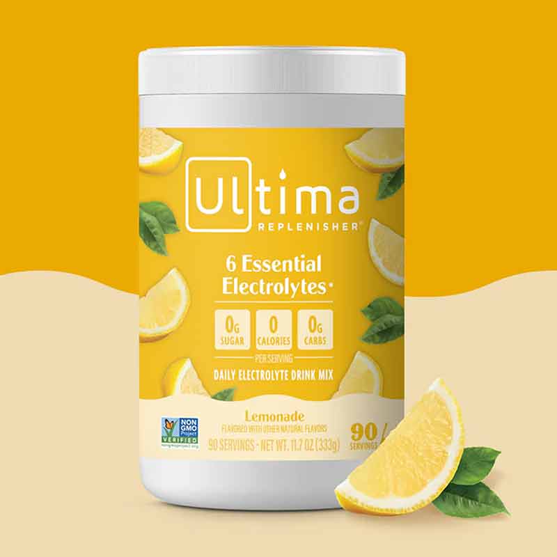 Ultima Replenisher Electrolyte Drink Mix, Lemonade, 90 Servings, by Ultima Health Products