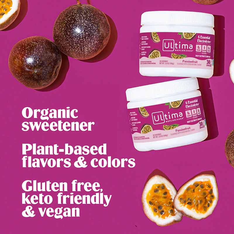 Ultima Replenisher Electrolyte Drink Mix, Passion Fruit, 30 Servings, by Ultima Health Products, image #2