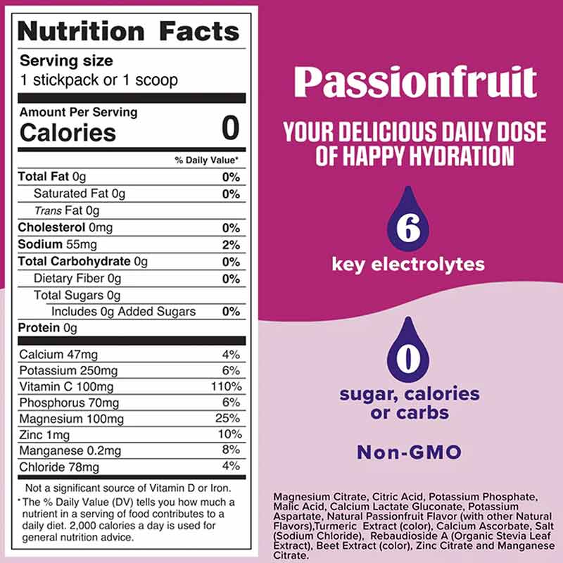 Ultima Replenisher Electrolyte Drink Mix, Passion Fruit, 90 Servings, by Ultima Health Products, image #3