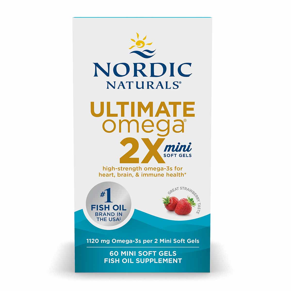 Ultimate Omega 2X Mini, 60 Softgels, by Nordic Naturals