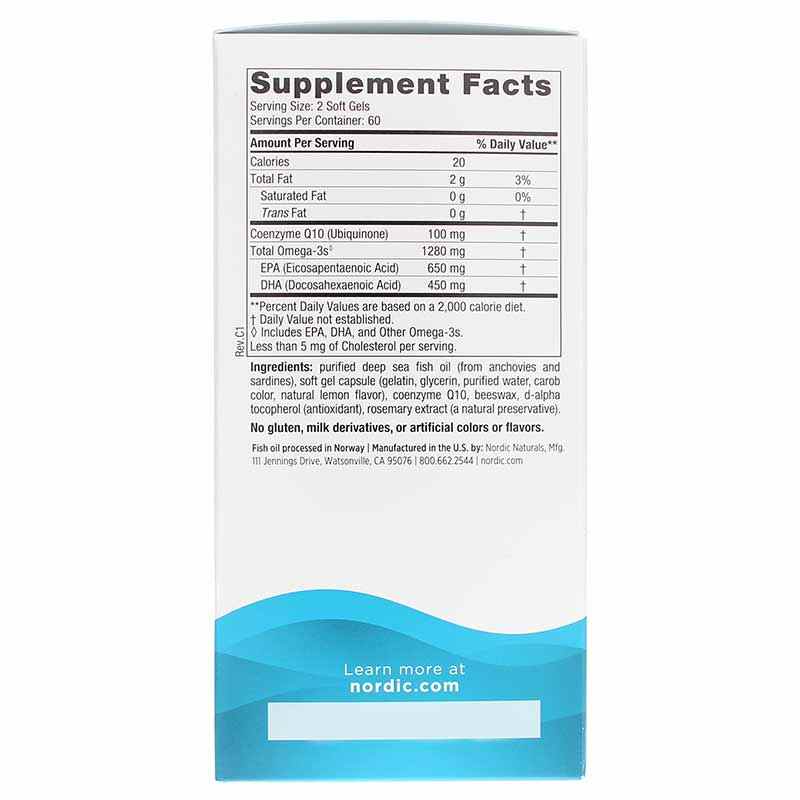 Ultimate Omega + CoQ10, 120 Softgels, by Nordic Naturals, image #2