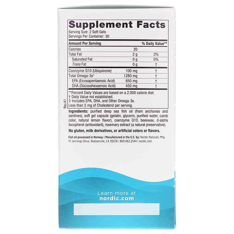 Ultimate Omega + CoQ10, 60 Softgels, by Nordic Naturals, image #2