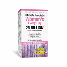 Ultimate Probiotic Women's Every Day 25 Billion, 30 Veg Capsules, by Natural Factors