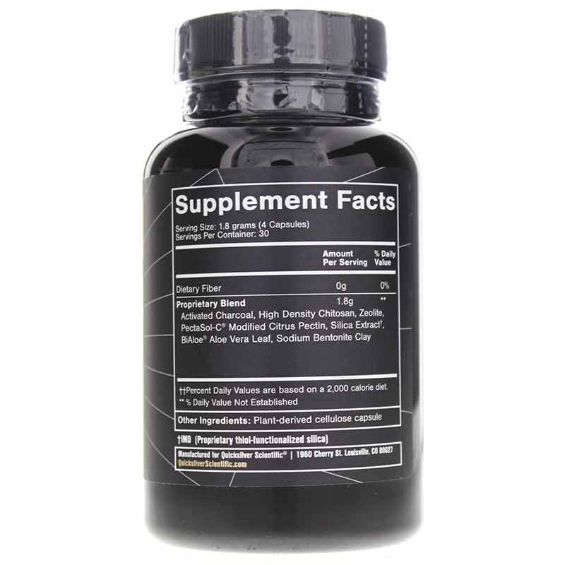 Ultra Binder Universal Toxin Binder Capsules, by Quicksilver Scientific, image #2