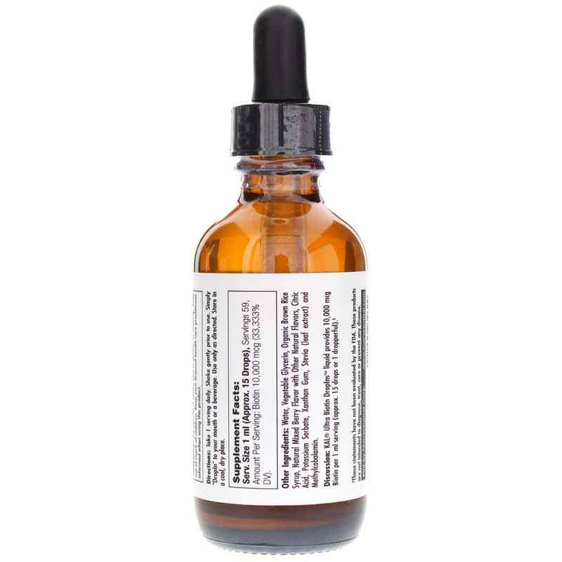 Ultra Biotin 10,000 Mcg Dropins, Mixed Berry, by Kal, image #3