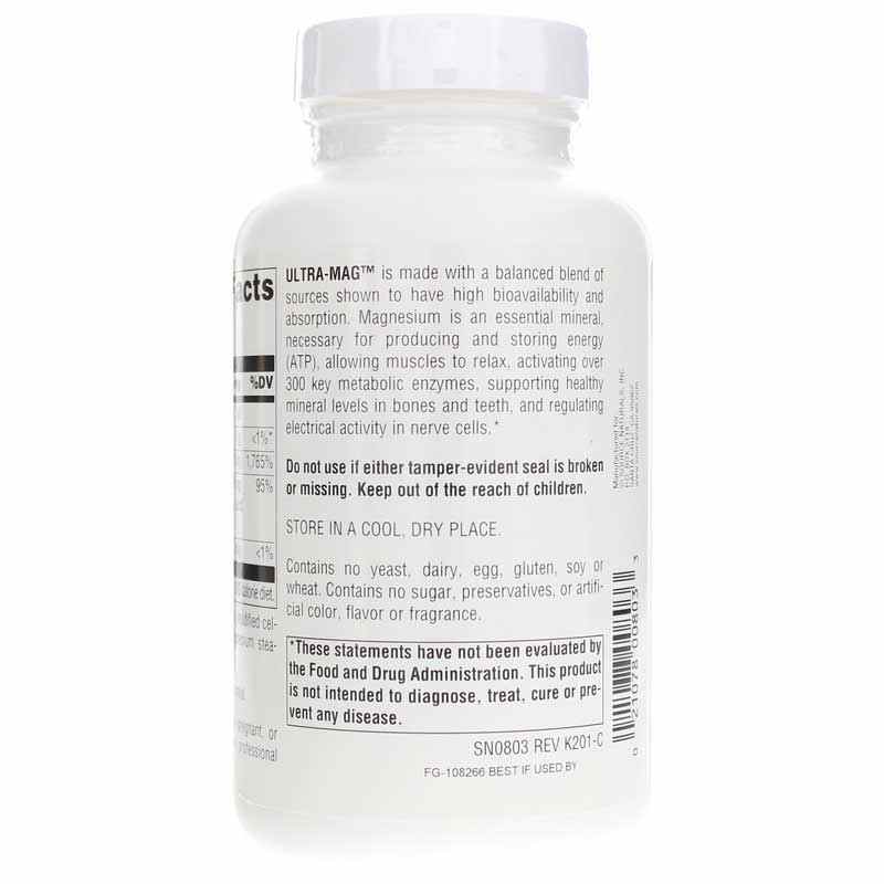 Ultra-Mag, 120 Tablets, by Source Naturals, image #3