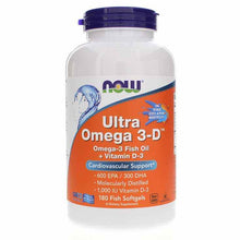 Ultra Omega 3-D, 180 Softgels, by NOW Foods