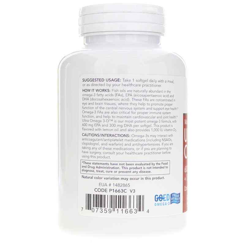 Ultra Omega 3-D, by Protocol For Life Balance, image #3