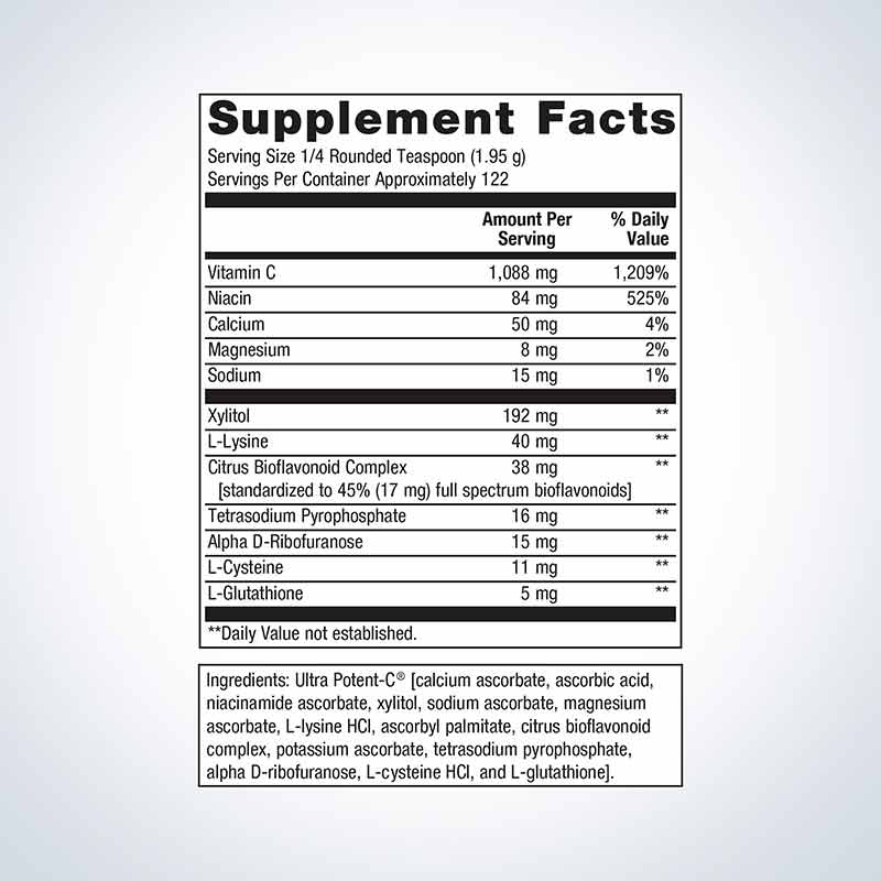 Ultra Potent-C Vitamin C Powder, 122 Servings, by Metagenics, image #2