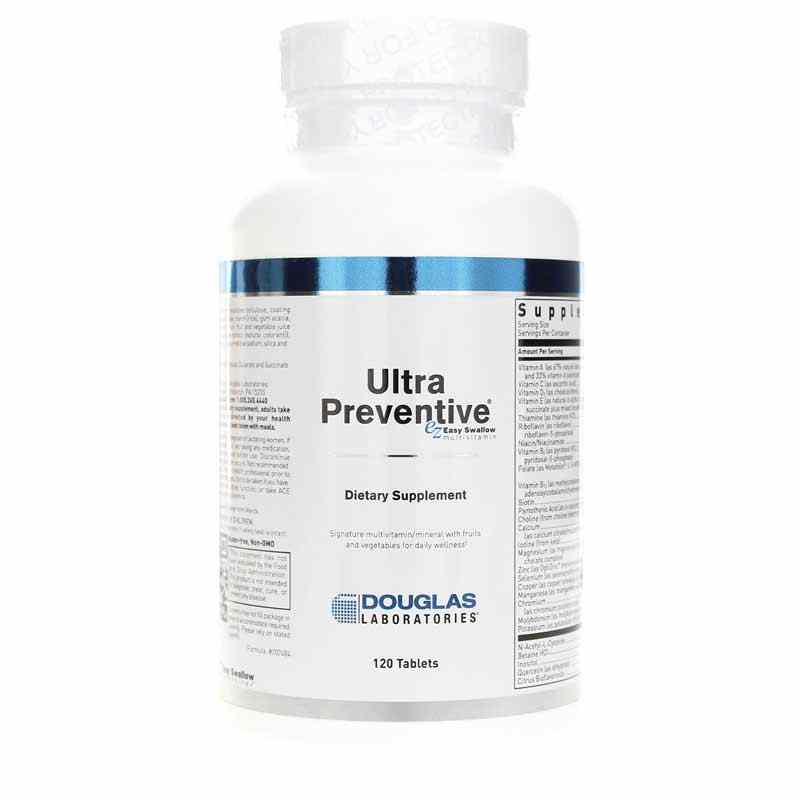 Ultra Preventive EZ Easy Swallow Multivitamin, 120 Tablets, by Douglas Laboratories