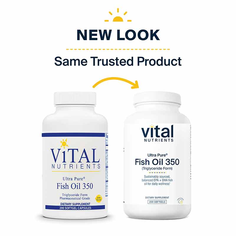 Ultra Pure Fish Oil 350, 200 Softgels, by Vital Nutrients, image #5