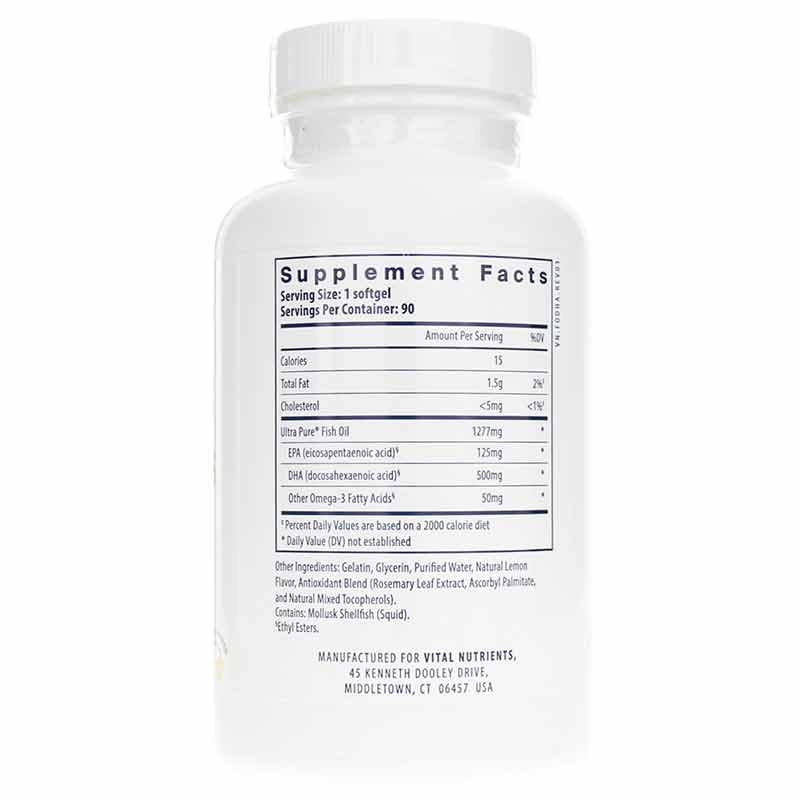 Ultra Pure Fish Oil 675 High DHA, by Vital Nutrients, image #2