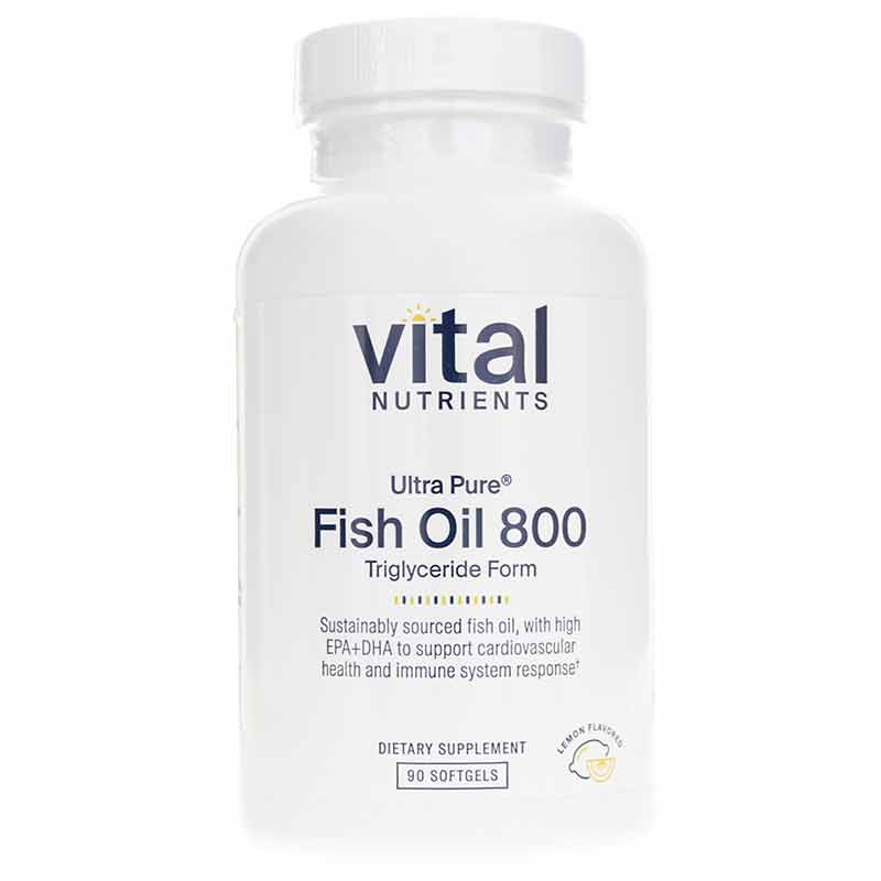 Ultra Pure Fish Oil 800 Triglyceride Form, by Vital Nutrients