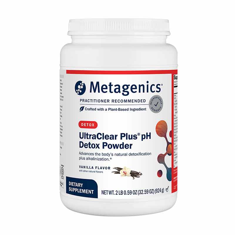 UltraClear Plus pH Detox Powder, Vanilla, 21 Servings, by Metagenics