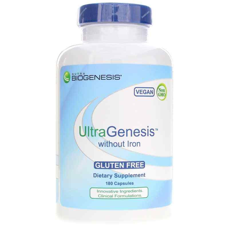 UltraGenesis without Iron, Comprehensive Multivitamin/Mineral, by Nutra Biogenesis