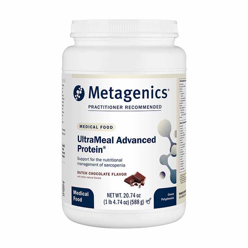 UltraMeal Advanced Protein, Dutch Chocolate, 14 Servings, by Metagenics