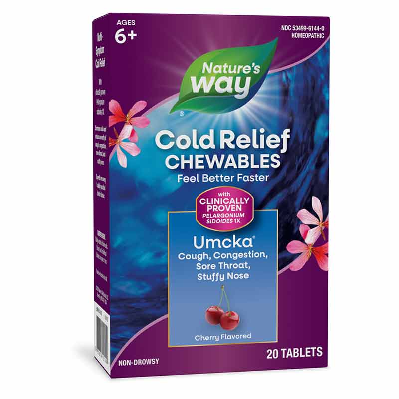 Umcka ColdCare Chewable Cherry Flavor, by Natures Way