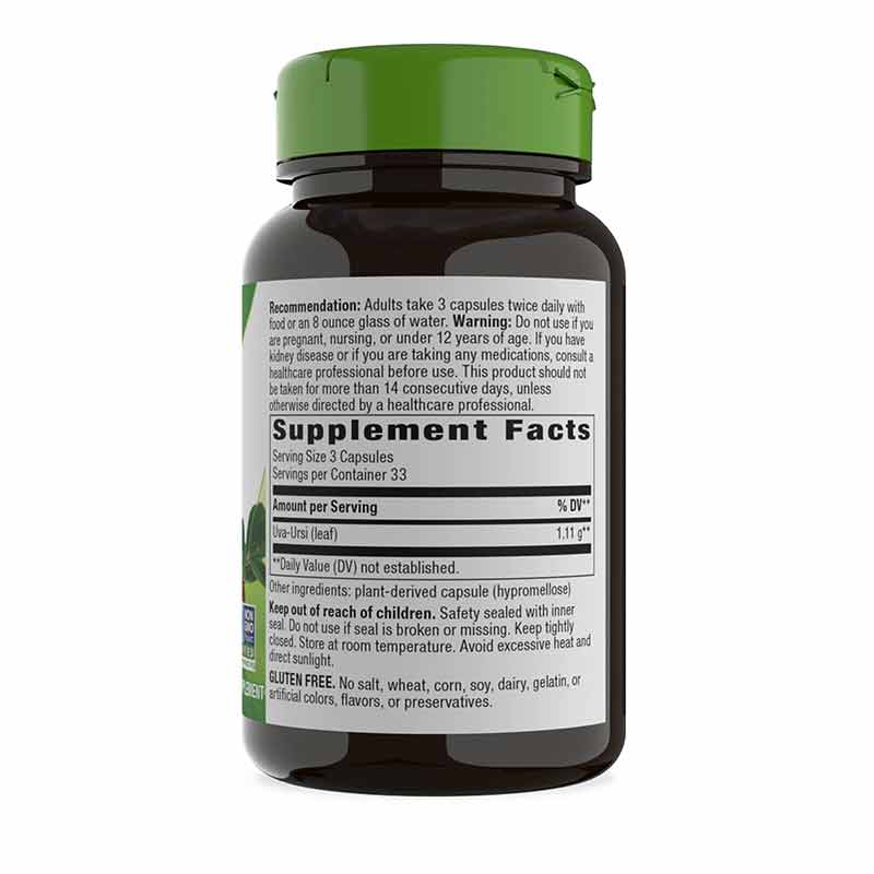 Uva Ursi Leaves, 100 Vegan Capsules, by Natures Way, image #2
