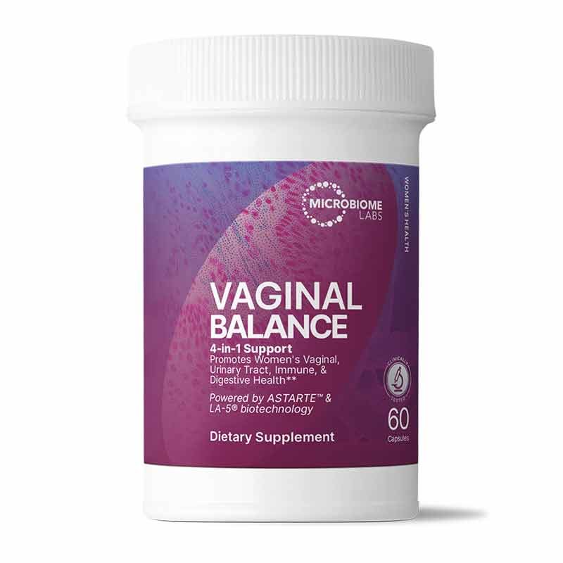 Vaginal Balance, 60 Capsules, by Microbiome Labs