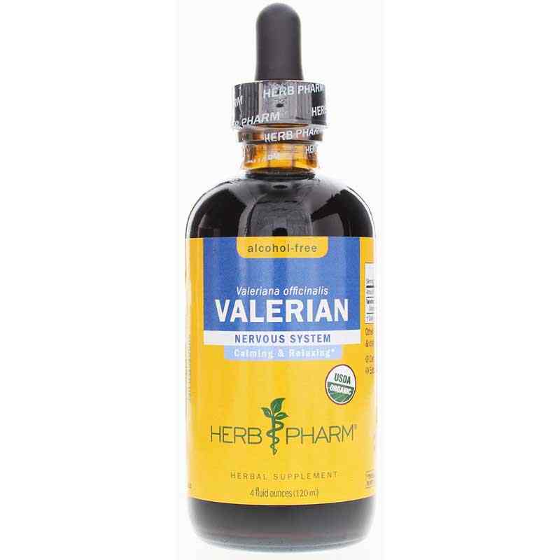 Valerian Extract Alcohol Free, 4 Oz, by Herb Pharm