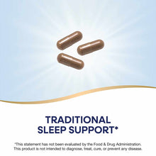 Three brown capsules displayed against a light blue and white background.