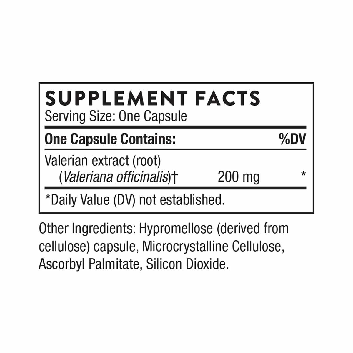 Valerian Root, by Thorne Research