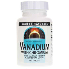 Vanadium with Chromium, 180 Tablets, by Source Naturals