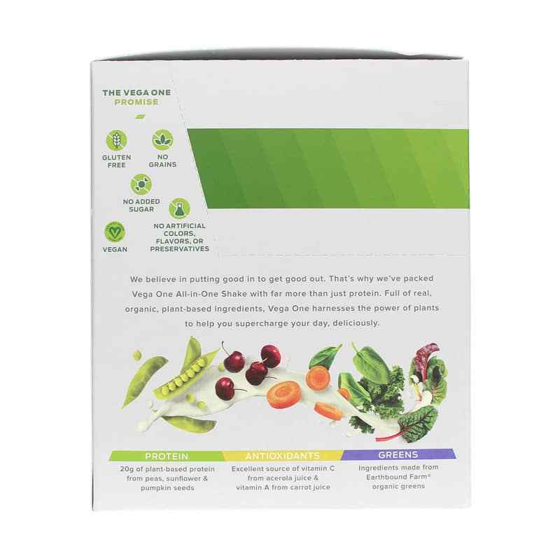 Vega One All-In-One Shake Organic, Mocha, 10 Packets, by Vega, image #2