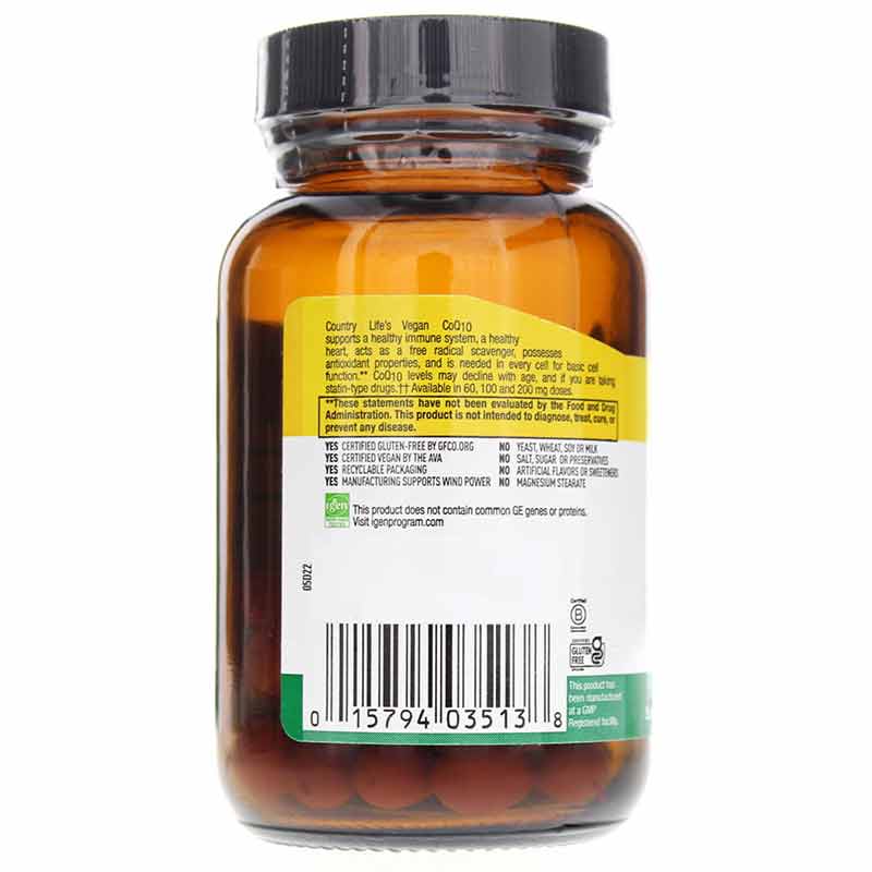Vegan CoQ10 200 Mg, by Country Life, image #3